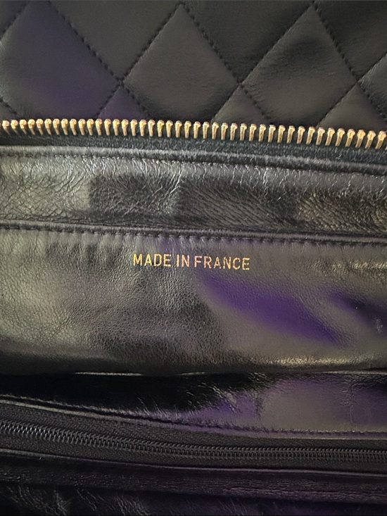 CHANEL Black Quilted Leather Vintage Backpack with Gold Hardware main image 9